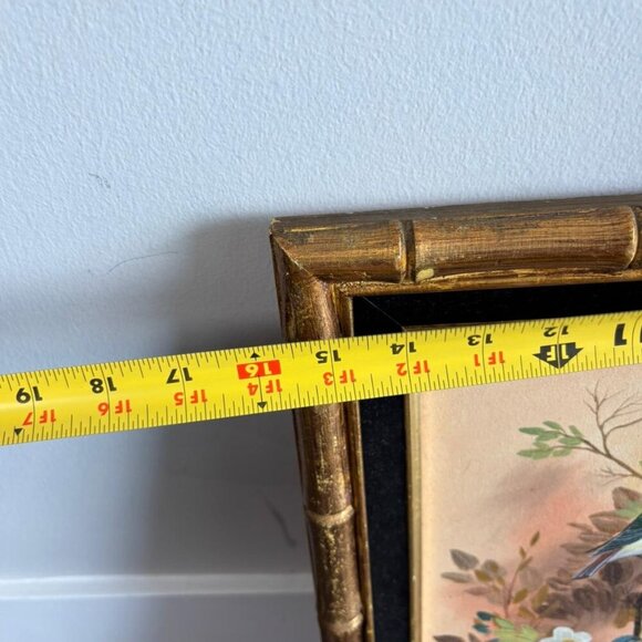 Vintage Bird Painting Frame By Pearl Artist Multicolor Size 15x20 - Picture 3 of 10